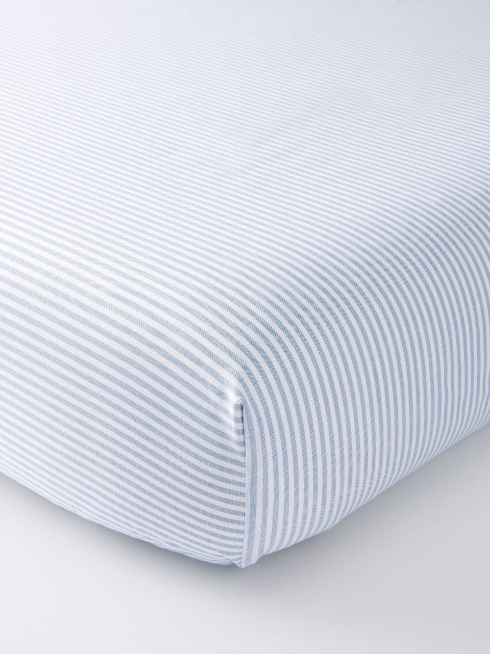 Pottery Barn Oxford Stripe Organic Cotton Crib Fitted Sheet (2-Pack)